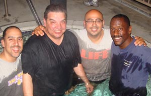Gil is baptized by the brothers of the North Region!