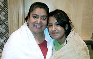 Olympia and Zulma – mother and daughter – rejoice after their baptisms!