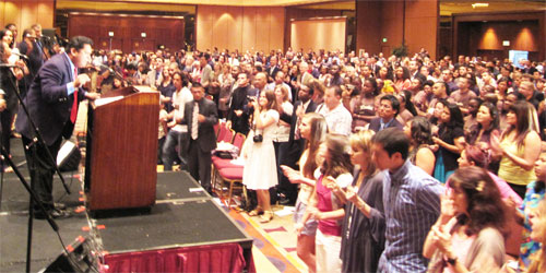 Over 1,000 were in attendance at the Sunday Worship for the 2010 World Missions Jubilee!